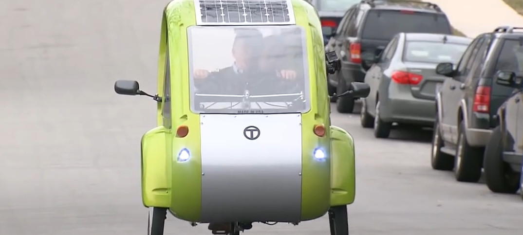 Solar Powered Bicycle Car Hybrid